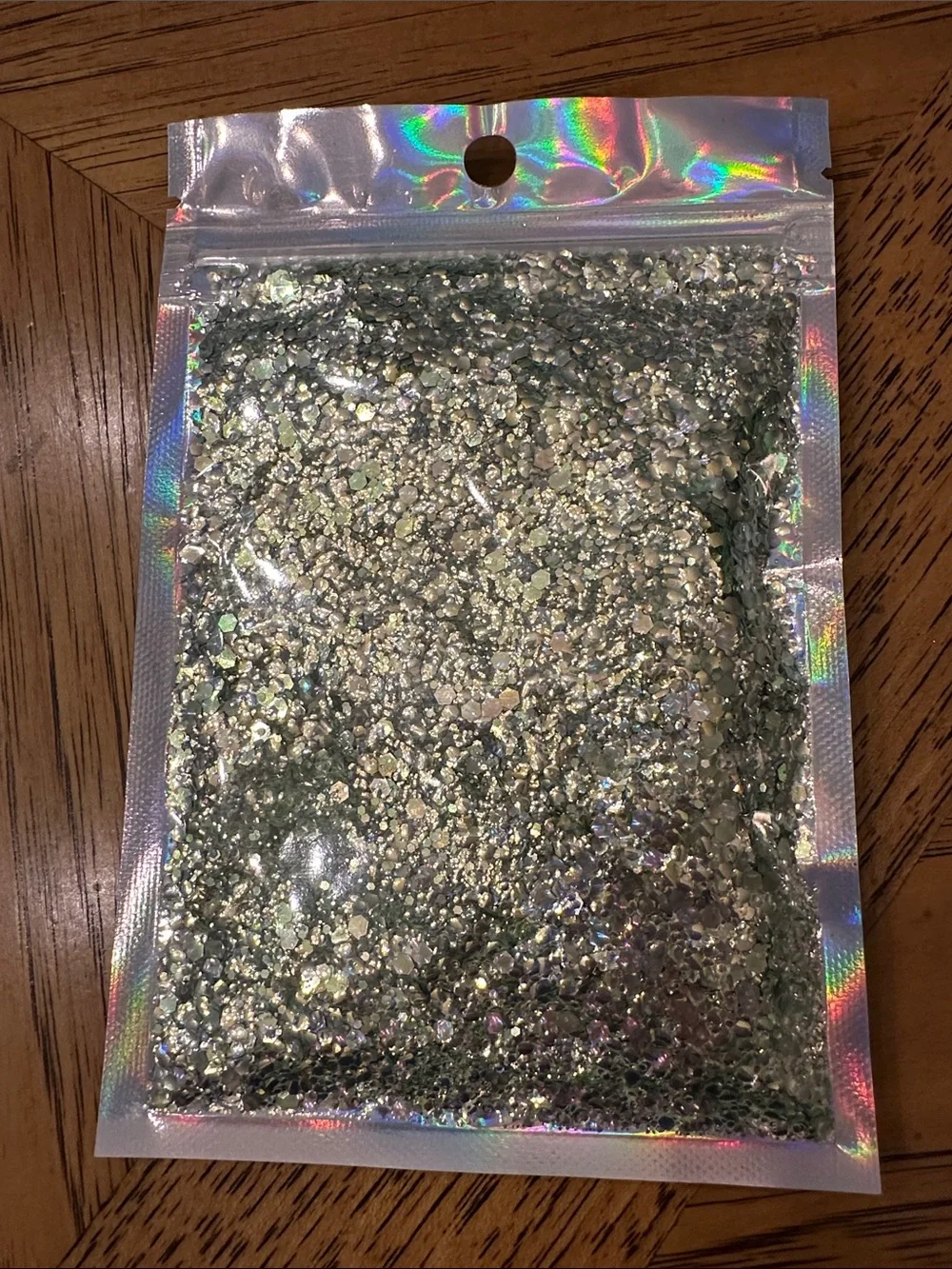 Assorted Green Iridescent Chunky Glitter Mixes - 10 Pack